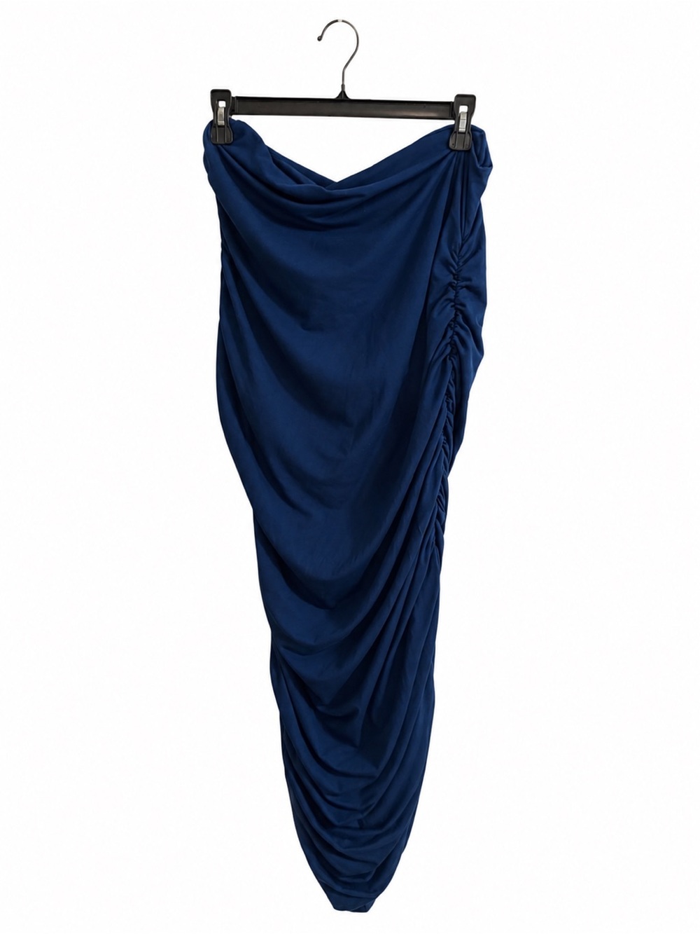 sofia by sofia vergara Navy One-Shoulder Draped Dress